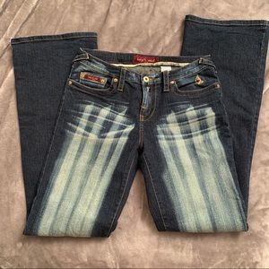 Baby Phat rare like new acid bleach streak jeans